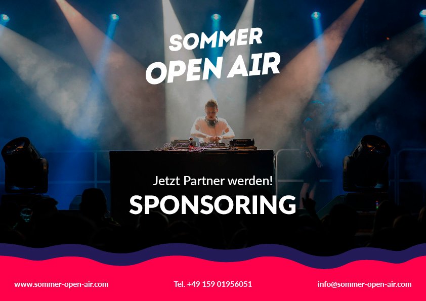 Sommer Open Air Entwurfsphase