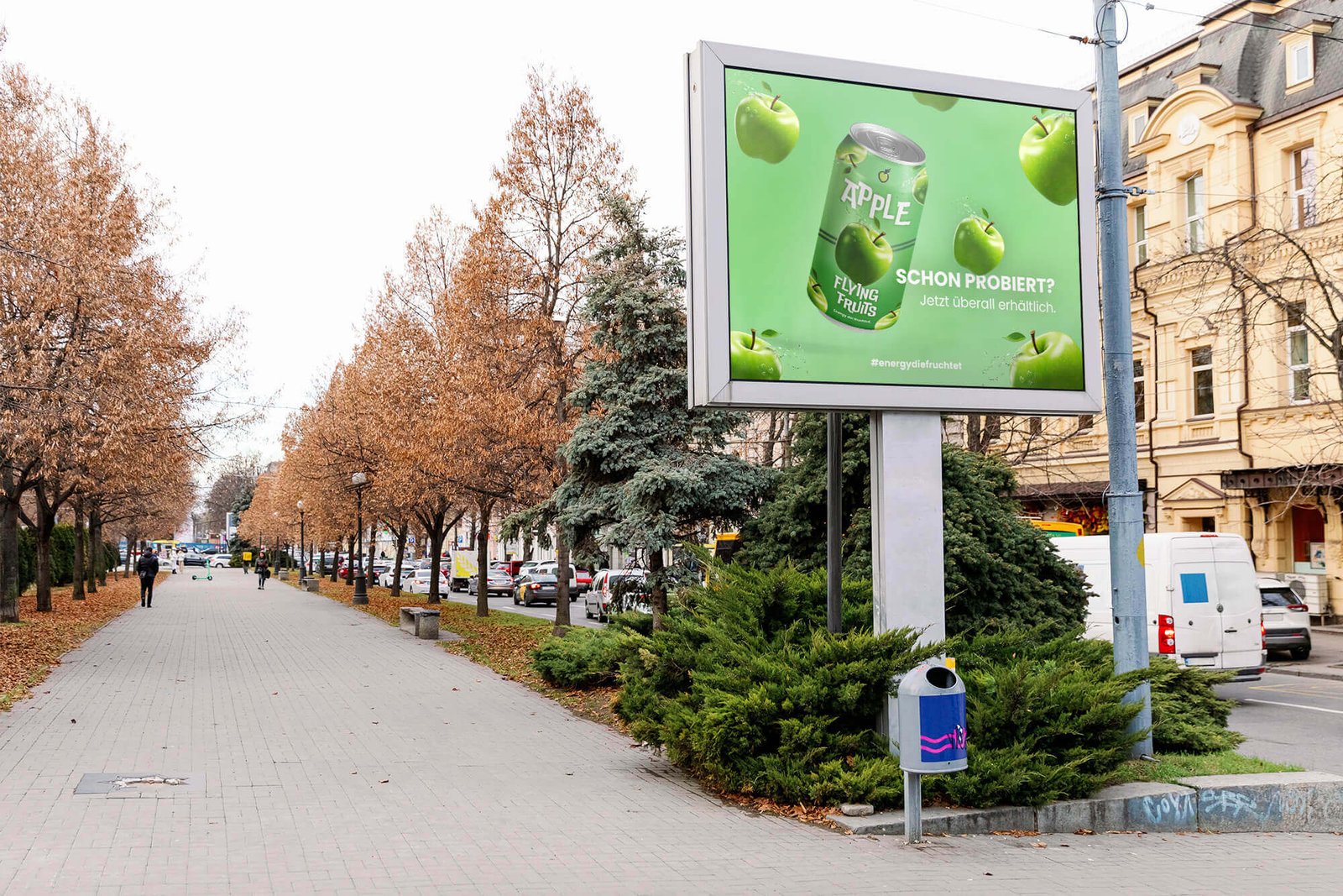 Studio Dufte Flying Fruits Packaging Design Billboard