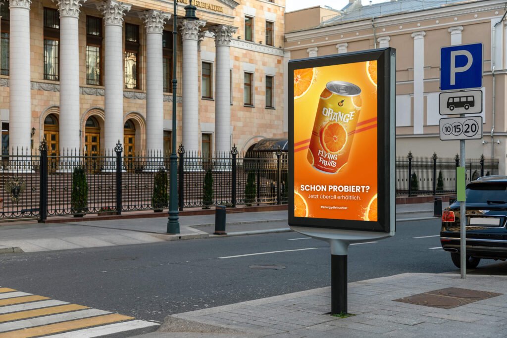 Studio Dufte Flying Fruits Packaging Billboard London