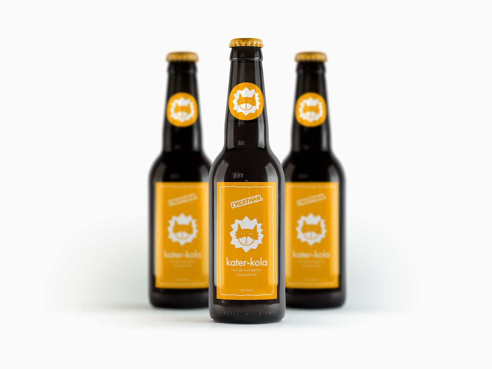 Studio Dufte Kater Kola Packaging Design Flaschendesign
